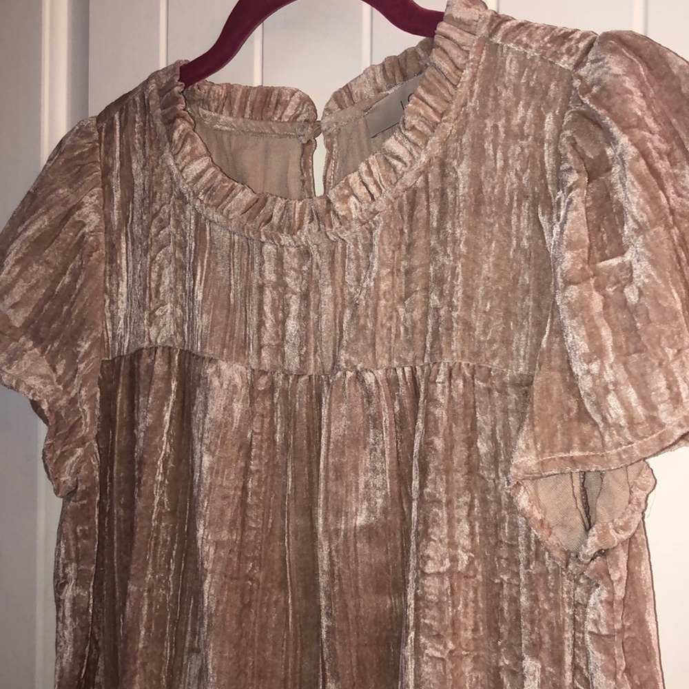 Pale Pink crushed velvet perfection!